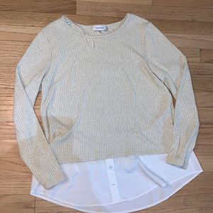 Calvin Klein Layered Sweater Women’s Large